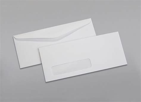 Custom Printed 10 Window Envelopes With Gum Adhesive