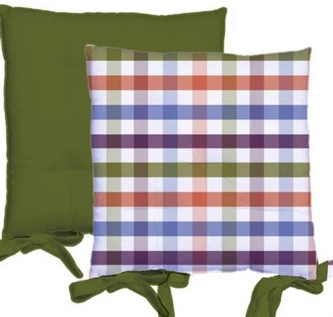 100 cotton checks button cushion size 40 x 40 cm at rs 141 in karur