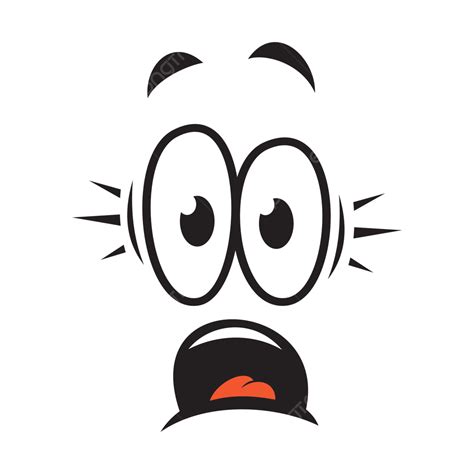 Surprised Face Expression Cartoon
