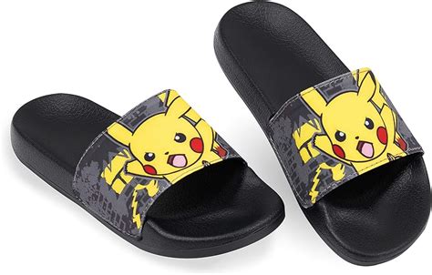 Pokemon Kids Sliders Pikachu Summer Slide Pool Sandals Pokemon Ts
