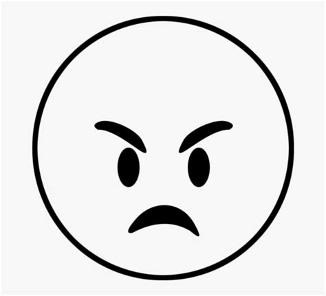 Angry Black And White Clip Art