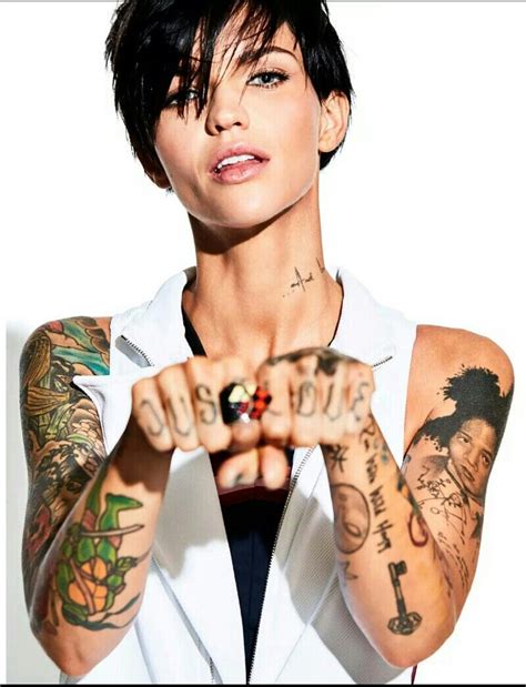 Pin By Mitch On Screenshots Ruby Rose Ruby Rose Tattoo Ruby Rose Photoshoot