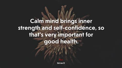 647346 Calm Mind Brings Inner Strength And Self Confidence So Thats