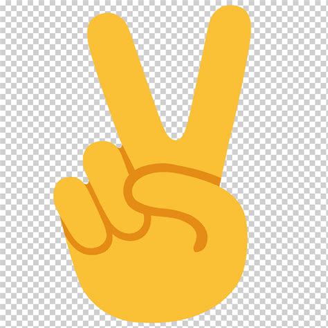 Emoji Paz Emoji Símbolos De Paz V Signo Dedos Mano Gente Emoticon