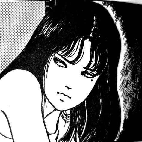 Pin By ‏ً On Tomie Japanese Horror Anime Monochrome Junji Ito