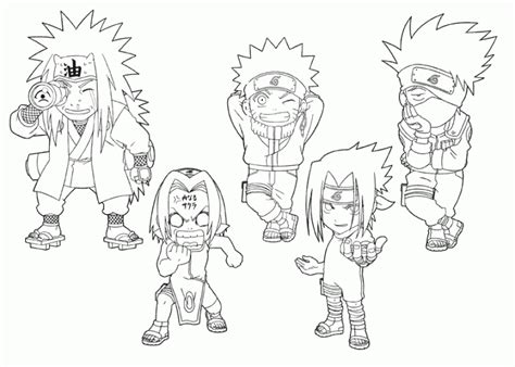 Gambar Naruto Coloring Pages Chibi Coloringstar Di Rebanas Rebanas