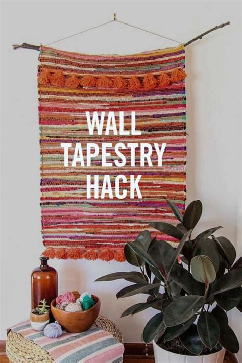 Easy Ways To Hang A Tapestry In Minutes Or Less Wool Wall Hanging