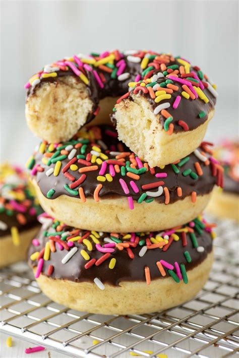 Baked Chocolate Frosted Donuts Recipe Chisel And Fork