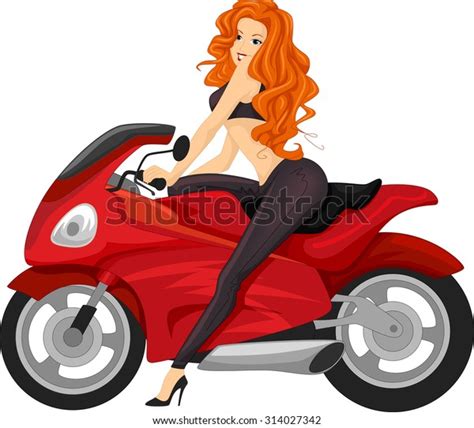 illustration sexy girl riding bike bike stock vector royalty free 314027342 shutterstock