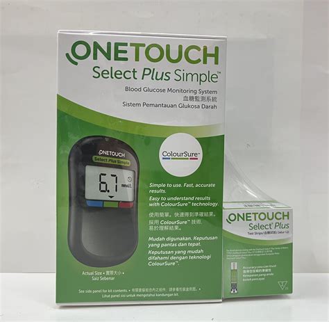 Onetouch Select Plus Simple Blood Glucose Monitoring Meter With