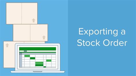 Exporting A Stock Order In Vend Vend U Youtube