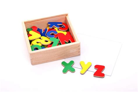 Viga Wooden Magnetic Alphabet Pack Of 52 Uppercase Lowercase Letters