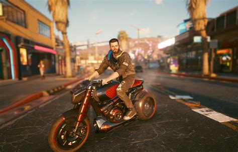 Wallpaper Motorcycle Cyberpunk 2077 Cyberpunk Images For Desktop