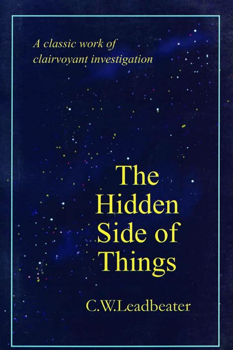 The Hidden Side Of Things