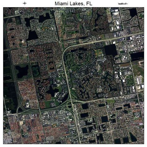 Aerial Photography Map Of Miami Lakes Fl Florida