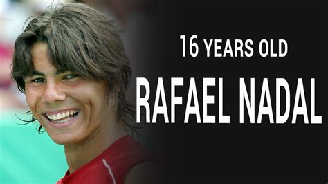 Rafa is a grand slam tennis champion who has won an astounding 12 french open titles. Rafael Nadal | 16 years old - YouTube