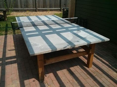 Diy Concrete Ping Pong Table Diy Outdoor Ping Pong Table Concrete Top