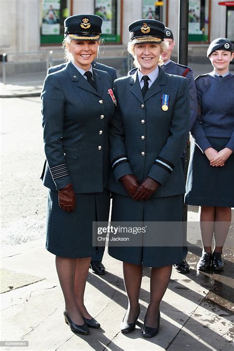 Carol Vorderman And Air Commodore Dawn Mccafferty As She Arrives For