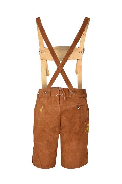 bavarian lederhosen oktoberfest german leather brown with matching shorts ebay