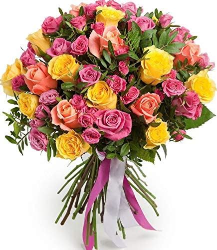 Mixed Colour Fresh Flowers Delivered Uk Beautiful Fresh Rose Bouquet