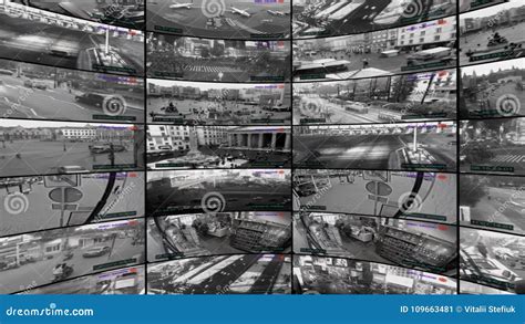 Security Camera View Split Observation Screen Stock Footage And Videos 9 Stock Videos