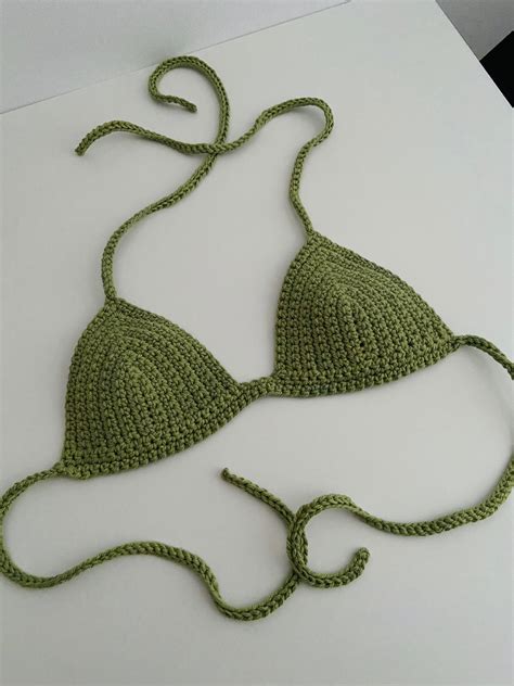 Crochet Bikini Set Crochet Swimwear Turquoise Bikini Crochet