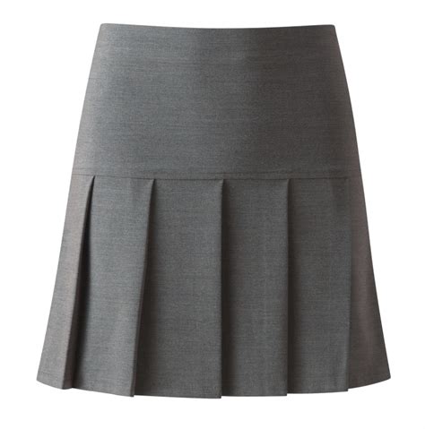 School Uniform Skirt Drop Waist Pleated Skirt Knife Pleat Skirt
