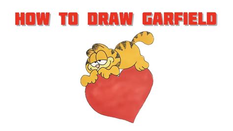 How To Draw Garfield The Lazy Yet Lovable Orange Tabby Cat Quick