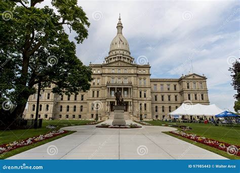 Michigan State Capitol Editorial Stock Photo Image Of Architecture