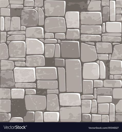 Tileable stucco wall texture #12. Seamless background texture grey stone wall Vector Image