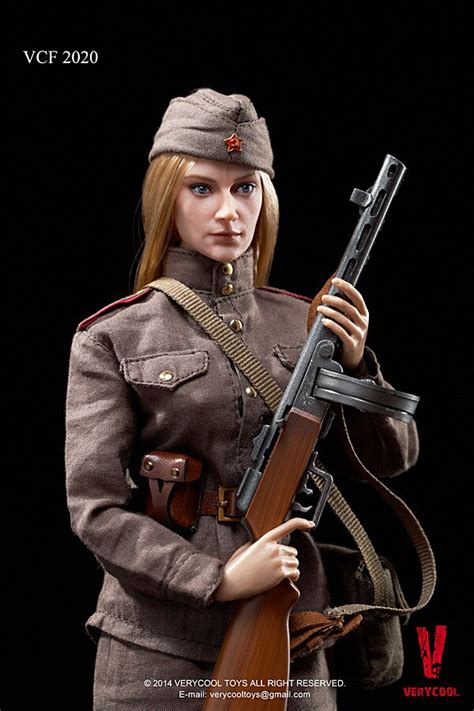 Vcf2020 Female Soldier Soviet Female Action Figure Model In Action And Toy Figures From Toys
