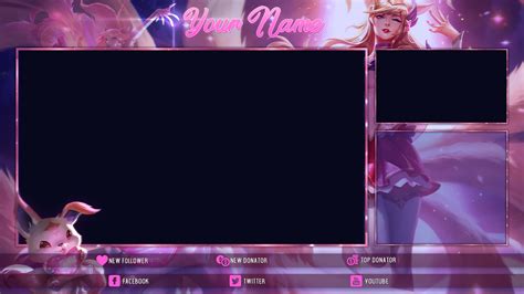 Free Star Guardian Ahri Twitch Overlay By Psychomilla On Deviantart