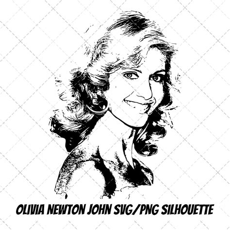 Olivia Newton John Silhouette Svg Png Digital Download Only Etsy