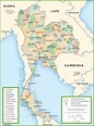 Thailand political map