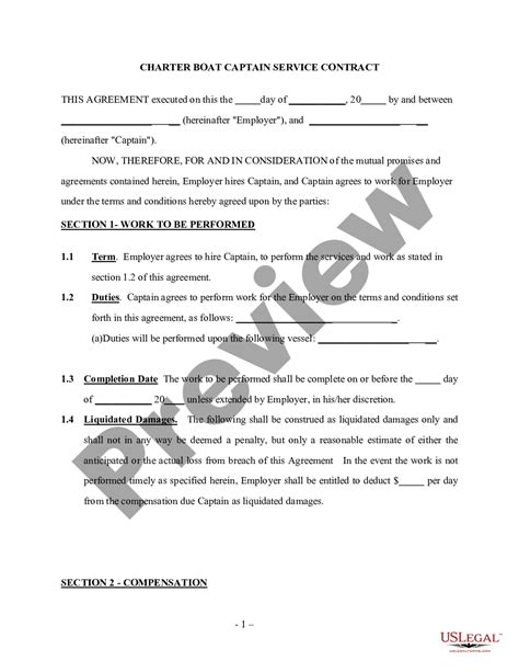 Boat Charter Agreement With Crew Us Legal Forms