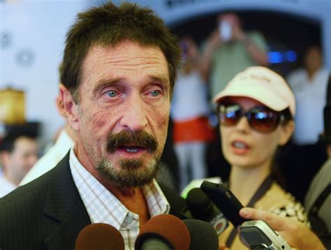 John mcafee is a complete fruit loop, and the company / product itself does more damage to the brand than any amount of nutty videos. John McAfee on arrest: 'I was impaired'