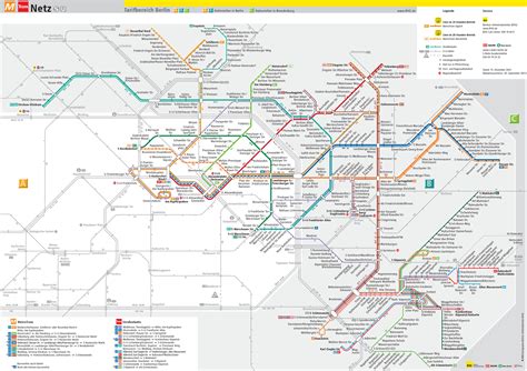 Mapa Y Plano De Tranvia De Berlín Estaciones Y Lineas