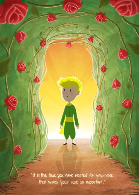 The Little Prince And The Roses Poster By Christopher Sanabria