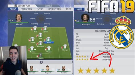 Real Madrid In Fifa 19 Team Review All Ratings And Player Stats Modric Marcelo Bale Etc