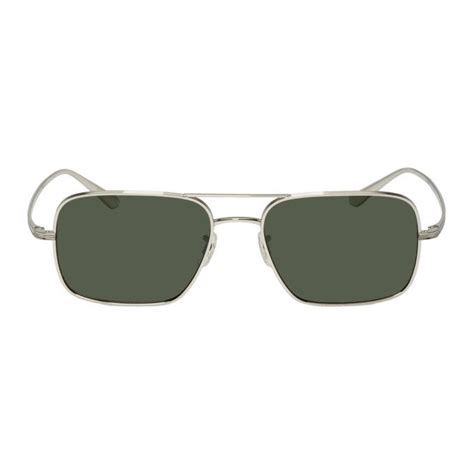 Oliver Peoples Oliver Peoples The Row Silver Victory La Sunglasses