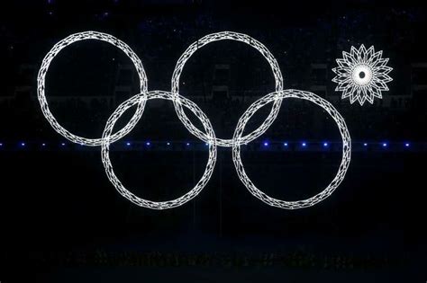 one of the olympic rings malfunctions during sochi opening ceremony sochi olympics opening