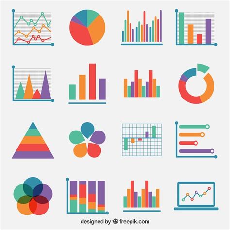 Gráficos Coloridos Descargar Vectores Premium