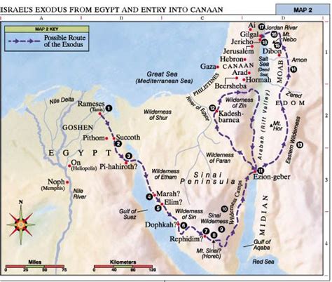 List 90 Pictures Map Of Israels Exodus From Egypt To Canaan Completed