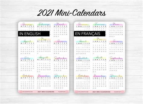 My 2020 evernote bullet journal has worked so well i am looking at ways to expand it in 2021. Stickers mini calendriers année 2021 Titre calligraphie et ...