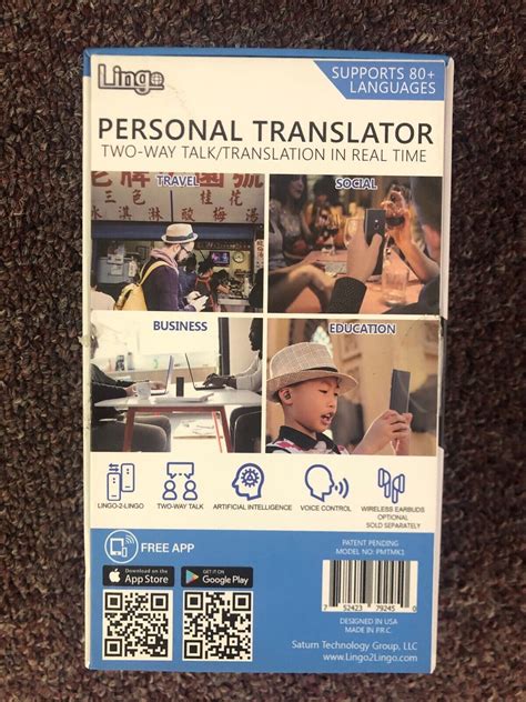 Lingo Two Way Multi Language Personal Translator Device 752423792450 Ebay