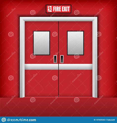 Fire Exit Door Stock Illustrations 1573 Fire Exit Door Stock