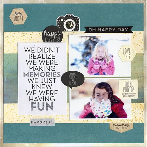 Fun with Snow - Scrapbook.com - Made with the January ...