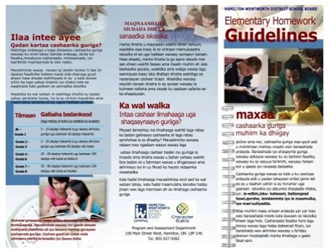 Guidelines Hamilton Wentworth District School Board