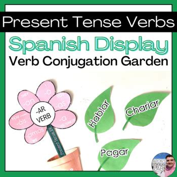 Spanish Present Tense Verb Conjugation Classroom Bulletin Board Tpt