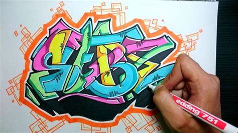 Graffiti Speed Drawing Exchange With Sebz Graffiti Easy Drawing